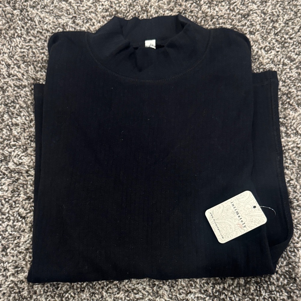 Free People mock neck turtleneck shirt